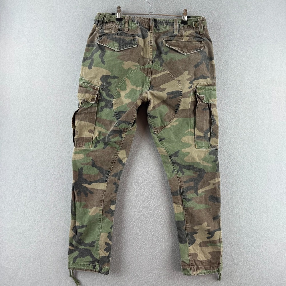 Polo Ralph Lauren Pants Mens 32x30 (Fits 32x26) Military Camo Cargo Slim Fit - Picture 4 of 16